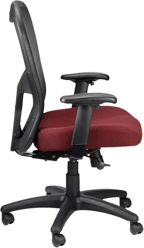 Miniatura 6 de Tempur-Pedic TP9000C Silla giratoria de malla con material Tempur, capa de gel refrescante, reposabrazos ajustables y soporte lumbar, color burdeos