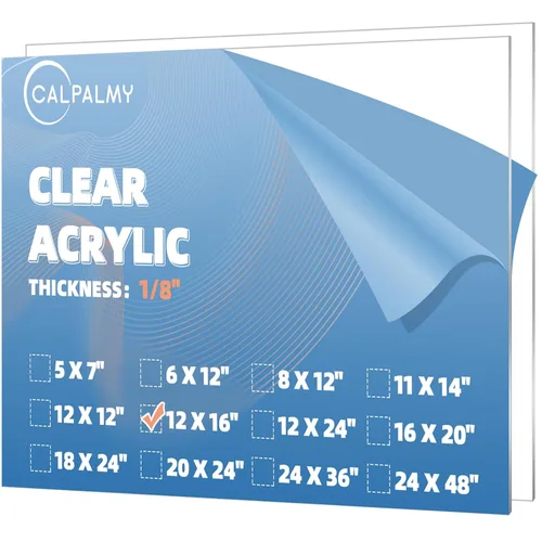 Miniatura 33 de CALPALMY Paquete de 2 hojas acrílicas transparentes grandes de 1/8 pulgadas de grosor, hojas de plexiglás precortadas de 36 x 48 pulgadas