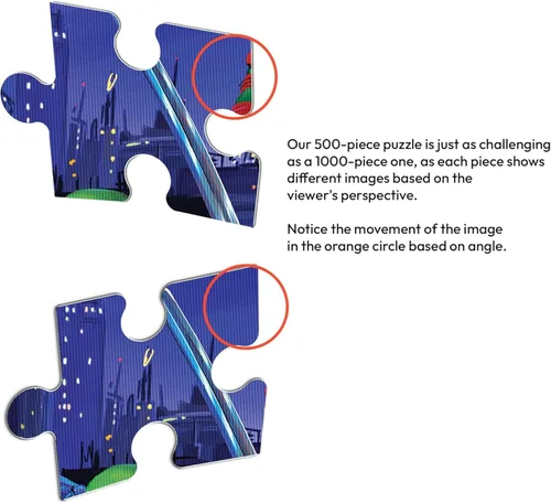 Miniatura 9 de Prime 3D Marvel Spider-Man - Rompecabezas 3D de 500 piezas para adultos y niños, actividad de movimiento y profundidad de 24 x 18 pulgadas, regalo