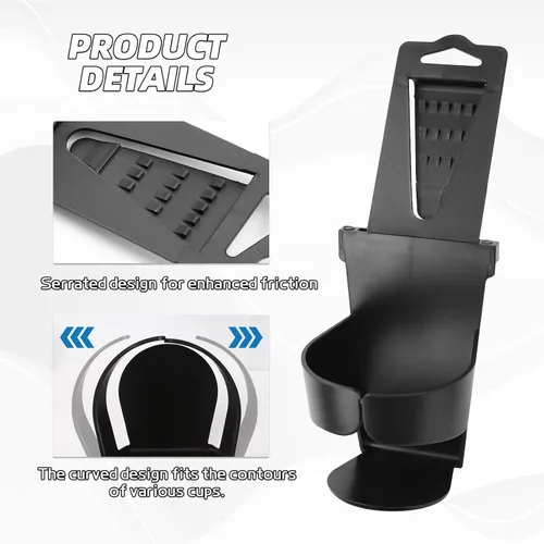 Miniatura 3 de Hovom Portavasos Colgante para Coche, Portavasos Portátil de Plástico para Puertas, Ventanas, Reposacabezas, Asiento Trasero de Coche, Organizador