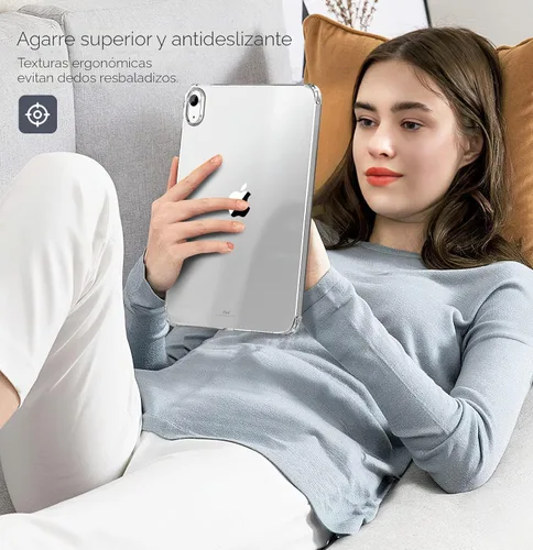 Miniatura 7 de MoKo Funda transparente para iPad (A16) de 11ª generación 2025 de 11 pulgadas/10ª generación 2022 de 10.9 pulgadas, TPU suave y ligero, 1