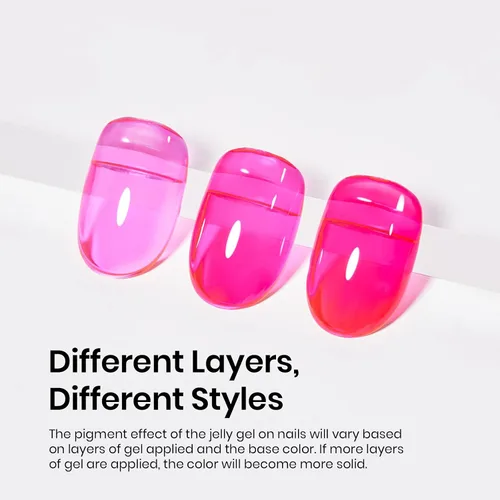 Miniatura 189 de Beetles - Esmalte de uñas de gel rosa claro, 0.5 fl oz, color rosa bebé, esmalte de gel que se absorbe con luz UV LED, arte de uñas de verano, salón
