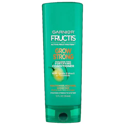 Miniatura 4 de Garnier Fructis Grow Strong Acondicionador, 33.8 onzas líquidas, 1 unidad (el embalaje puede variar)