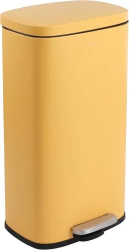 Miniatura 8 de happimess HPM1011I Curtis - Cesta de basura con pedal de apertura de 8 galones, resistente a las huellas dactilares, moderna, minimalista