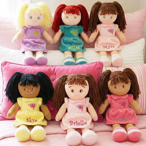 Miniatura 6 de DIBSIES - Muñeca abrazable con mariposa personalizada - 15 pulgadas (Rojo)
