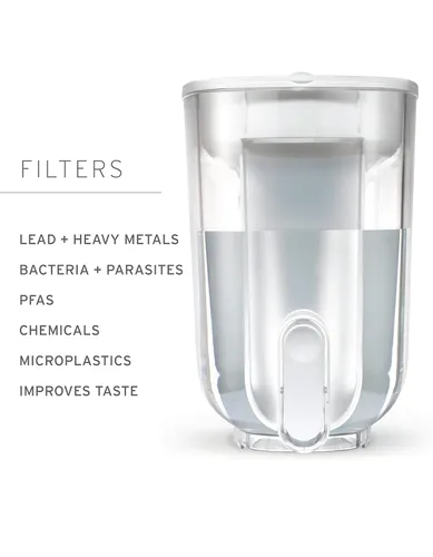 Miniatura 4 de LifeStraw Home - Dispensador de filtro de agua, 18 tazas, plástico sin BPA, probado para proteger contra bacterias, parásitos, micro-plásticos