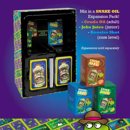 Miniatura 7 de SNAKE OIL - El juego de fiesta de venta tonta - Divertidos juegos de cartas para grupos de 3 a 10 jugadores - Actividad de viaje divertida