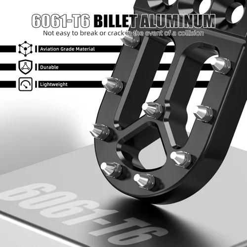 Miniatura 4 de NICECNC Extensor de palanca de pedal de freno negro compatible con 390 Adventure 2020 2021 2022 2023, 690 Enduro R 2008-2023, compatible con GasGas