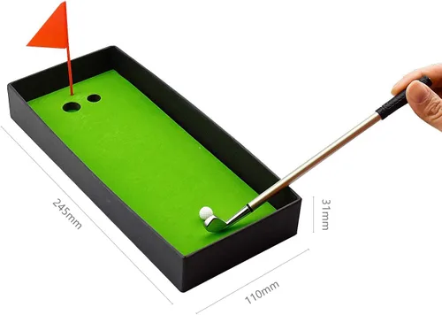 Miniatura 2 de Juego de mini bolígrafo de golf en caja de regalo para golfistas, decoración de escritorio, suministros escolares y accesorios de golf