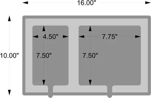 Miniatura 5 de SeaDek Tablero doble de 0.787 in para barco Teléfono celular de espuma y accesorios Dash de barco Parte trasera adhesiva Compartimentos