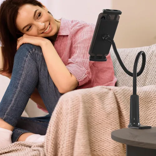Miniatura 2 de LEVO Soporte ajustable para teléfono celular, soporte de teléfono con cuello de cisne con brazo largo flexible, soporte para teléfono inteligente