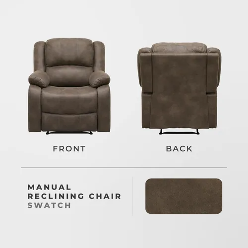 Miniatura 5 de Lexicon Sofá reclinable manual, asiento de cine en casa, silla reclinable manual de pared para dormitorio, sala de estar, oficina, apartamento