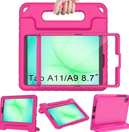 Miniatura 9 de BMOUO Funda infantil para Samsung Galaxy Tab A11 de 8.7 pulgadas 2025, Galaxy A9 de 8.7 pulgadas 2023 / A7 Lite 2021 con protector de pantalla, a