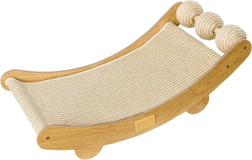 Miniatura 8 de DWCN Hamaca rascador grande 3 en 1 para gatos, almohadilla para rascar con 3 bolas de sisal natural, protector de muebles, regalo para gatos