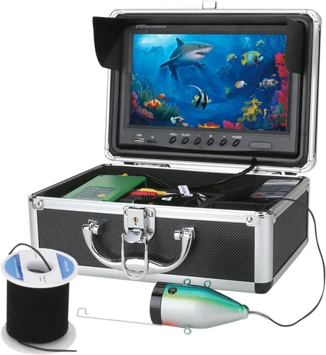 Miniatura 8 de Fishing Camera with Monitor ice Fishing Camera Underwater 1000TVL,98ft/30m Cable for Lake Kayak Boat Saltwater Fishing