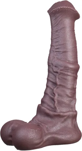 Consolador realista inspirado en un caballo, textura y diseño realistas, silicona segura para el cuerpo, base de ventosa para diversión manos