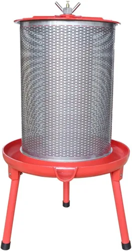 Prensa hidráulica para vino de frutas, sin electricidad/con agua, para hacer jugo natural (5.3 galones, con bolsa de filtro/protector contra