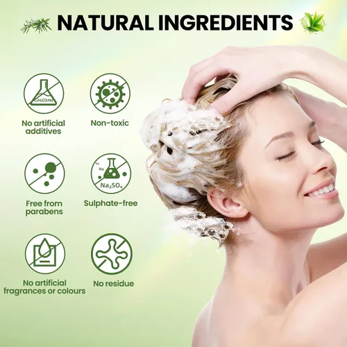 Miniatura 6 de Acondicionador de romero para el crecimiento del cabello: acondicionador hidratante espesante para hombres y mujeres con aceite de árbol de té
