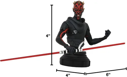 Miniatura 4 de Diamond Select Toys Star Wars Rebels: Darth Maul - Busto a escala 1:7, multicolor, 6 pulgadas
