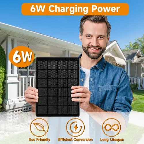 Miniatura 3 de Panel solar para Blink Outdoor 2K+/4 (4ª generación)/exterior (3ª generación) XT3 y XT2/XT, cargador solar de 6 W para Blink con montaje ajustable