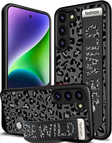 Miniatura 55 de Compatible para Samsung Galaxy S23 Funda Bonita con Correa Soporte Dedo Kickstand, Fundas de Silicona Geniales de Diseñador Funda Cover - Mariposa