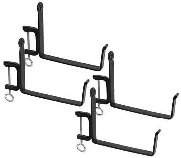 Miniatura 3 de Achla - Soportes de caja de flores para rieles de terraza, soportes de hierro forjado para macetas de 8 pulgadas, soportes de caja de flores