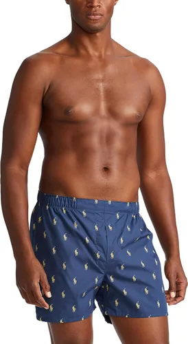 Miniatura 2 de POLO RALPH LAUREN Boxers tejidos de algodón de ajuste clásico para hombre paquete de 3 Multi