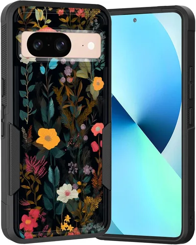 Miniatura 158 de Funda para Pixel 6A, Híbrida de Doble Capa de Servicio Pesado Resistente a Prueba de Golpes PC Duro + Funda Protectora de Silicona Suave para Google