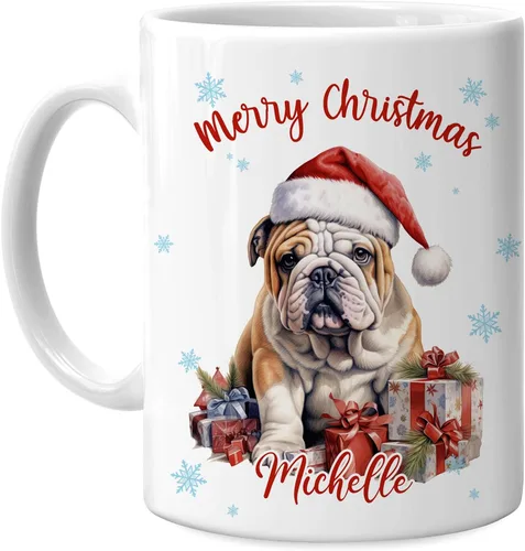 Miniatura 9 de Hyturtle Regalos personalizados para amantes de los osos – Taza de café de cerámica con nombre personalizado de oso con sombrero de Papá Noel