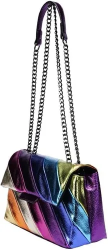 Miniatura 2 de Bolso de hombro para mujer, colorido bolso cruzado bolso de mano, bolso cuadrado para fiesta, noche, elegante y ligero