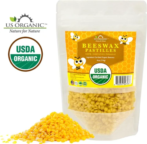 Miniatura 3 de US Organic. Pastillas de cera de abeja orgánica, de calidad Premium, 100% certificado por la USDA ideal para proyectos