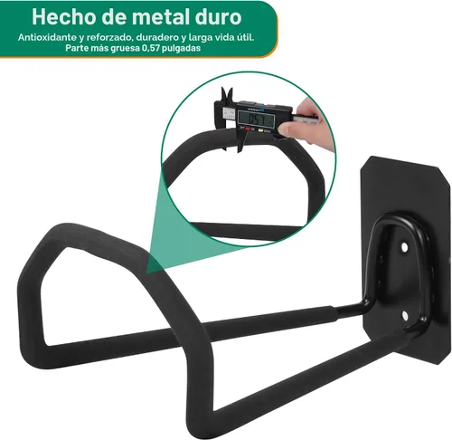 Miniatura 5 de PeoMev Soporte de Pared para Manguera de Jardín - Soportes de Manguera de Agua de Servicio Pesado para Exteriores, Colgador de Mangueras de Metal