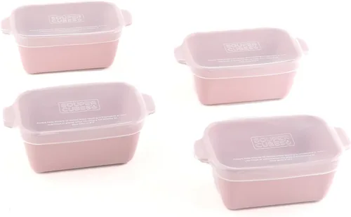 Miniatura 13 de Souper Cubes Juego de 4 platos para hornear de cerámica de 2.0-5 x 3 pulgadas para horno, fabricados en Estados Unidos, mini platos de cerámica
