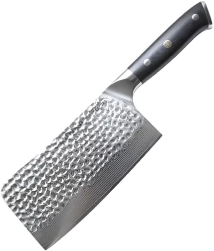 Miniatura 9 de KANKA Cuchillo de chef profesional de 8 pulgadas, acero inoxidable 1.4116 de alta calidad, mango de fibra de vidrio G-10 ultra premium, funda