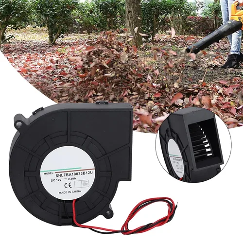 Miniatura 4 de Ventilador doble del ventilador Turbo del rodamiento de bolitas de 12V 2.4A, mini ventilador de enfriamiento sin escobillas para dispositivos