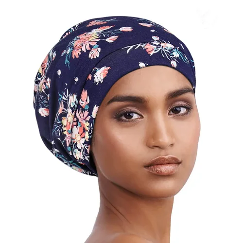 Miniatura 2 de Alnorm - Gorro con forro de satén y suave banda elástica para hombres y mujeres, talla única Se ajusta a la mayoría