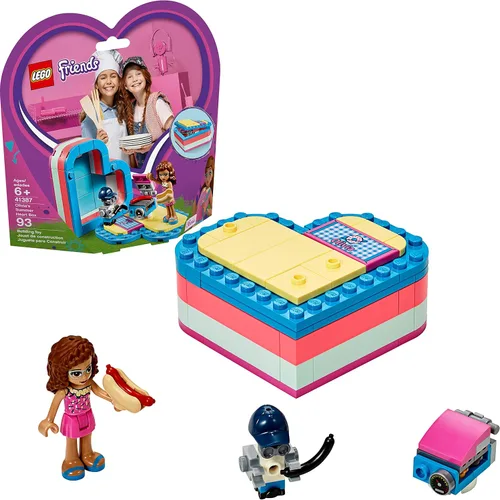 LEGO Friends Olivia's Summer Heart Box 41387 Kit de construcción, nuevo 2019 (93 piezas)