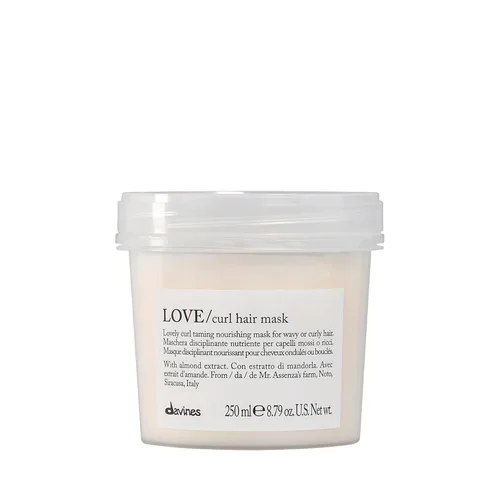 Davines LOVE/Curl Hair Mask, Extra Nourishing & Conditioning Treatment for Wavy to Curly Hair - Deeply Hydrates & Restores Elasticity - Intense