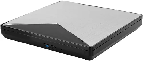 Zopsc-1 Aleación de aluminio USB3.0 Unidad de DVD externa, CD/DVD portátil +/-RW unidad/reproductor de DVD para portátil portátil CD ROM quemador de