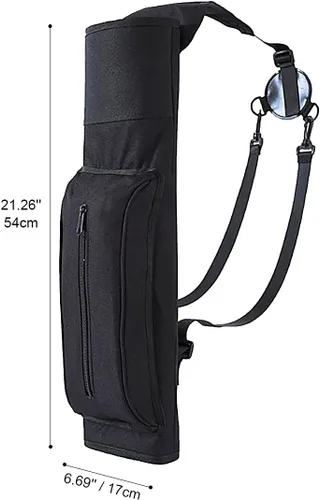Miniatura 2 de Al aire libre Flecha Pot Back Archery Bolso de hombro ajustable de gran capacidad 3 puntos arnés impermeable Carcaj cadera para caza tiro
