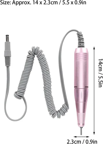 Miniatura 5 de Mango de repuesto para taladro de uñas, 30000 rpm, máquina de taladro eléctrico de uñas, máquina pulidora de uñas, pieza de mano para manicura