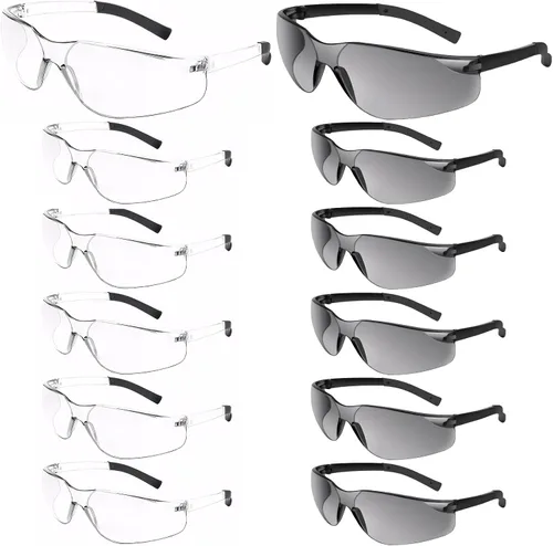 Miniatura 10 de MIUSKATL - Lentes de seguridad, ANSI Z87.1, resistentes a los arañazos, para hombres y mujeres, protección ocular a granel para trabajo