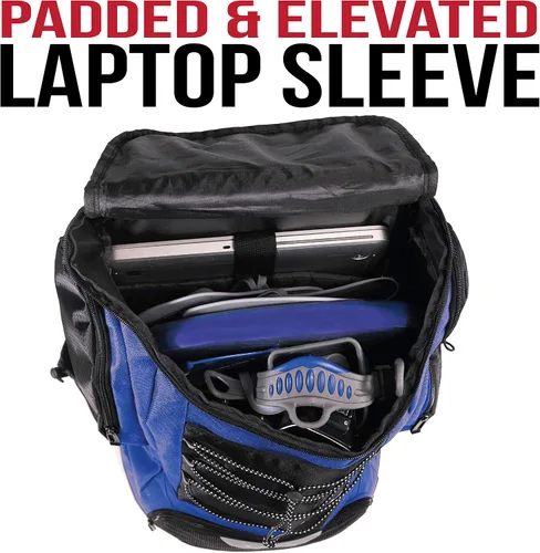 Miniatura 3 de Mochila de natación Athletico - Bolsa de natación con compartimentos para artículos húmedos y secos para natación, playa, campamento - Bolsas de Azul