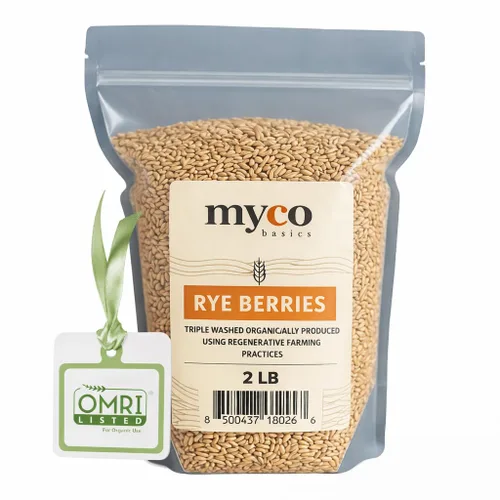 Miniatura 10 de Bayas de Centeno para Cultivo de Hongos - Grano de Centeno Orgánico, Triple Lavado para hacer Cultivo de Hongos en Grano por Mycology Basics - 5