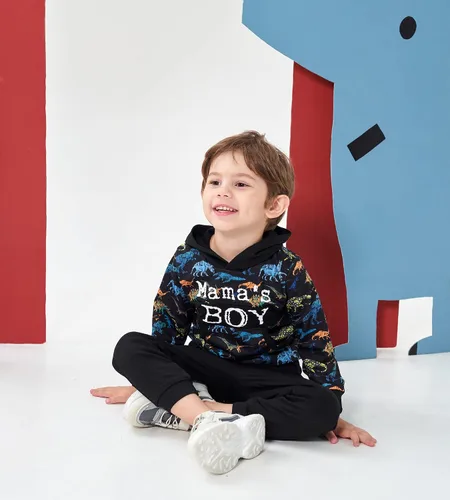 Miniatura 3 de Conjunto de 2 piezas de ropa de manga larga de algodón para niño y niño sudadera de camuflaje