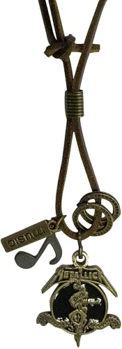 Miniatura 2 de EBSEM Collar de leyendas musicales, cordón de cuero genuino para hombres y mujeres