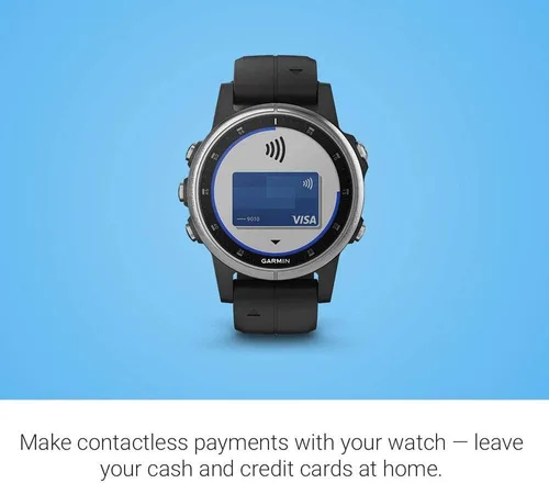 Miniatura 6 de Garmin fēnix 5 Plus, reloj inteligente con GPS multideporte premium, cuenta con mapas topográficos de color, monitoreo de frecuencia cardíaca