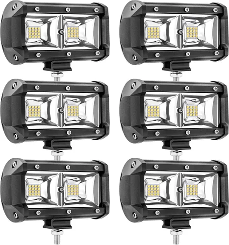 Miniatura 14 de Barra de luz LED de 7 pulgadas, luces LED de 240 W y 24000 lm para tractores, luces LED de trabajo para camión, luces combinadas de inundación