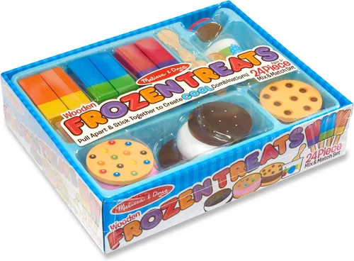 Miniatura 6 de Melissa & Doug Juego de helado de madera Frozen Treats (24 piezas) – Comida de juego y accesorios para niños pequeños y niños mayores de 3 años