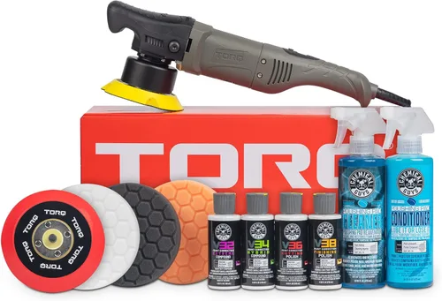 Miniatura 13 de Chemical Guys 10FX - Kit de pulidora orbital aleatoria de un solo paso, kit de eliminación de arañazos y remolinos (8 artículos) (BUF613)